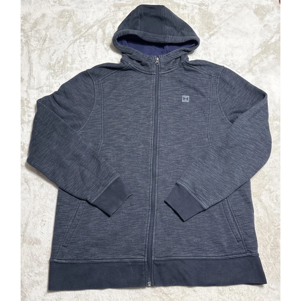Under Armour Hoodie Full Zip Men's XL Fitted Gray Full Zip Sweatshirt